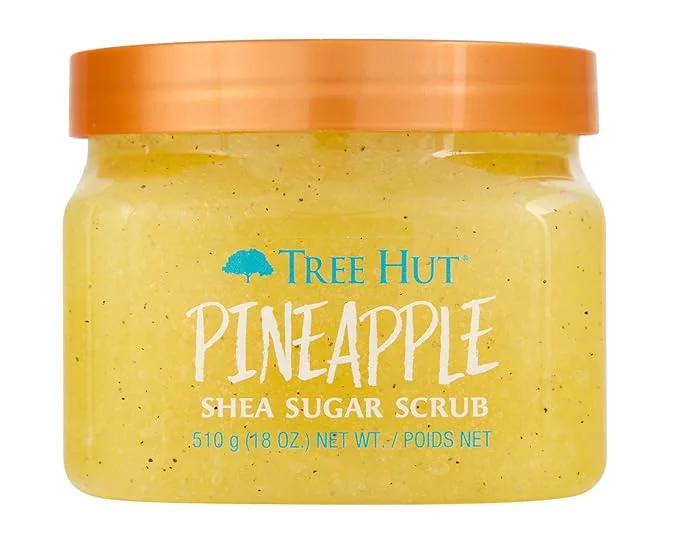Clean Tree Hut Pineapple Shea Sugar Scrub Exfoliating Hydrating Moisturizing Body Casual