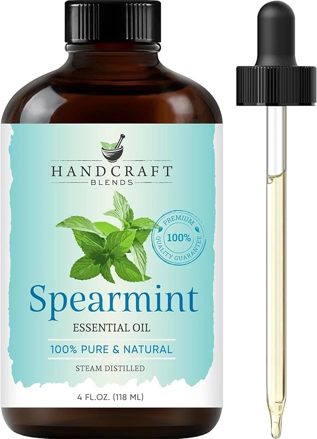 Practical Handcraft Blends Spearmint Essential Oil – Huge 4 Fl Oz – Pure and Natural Premium Material