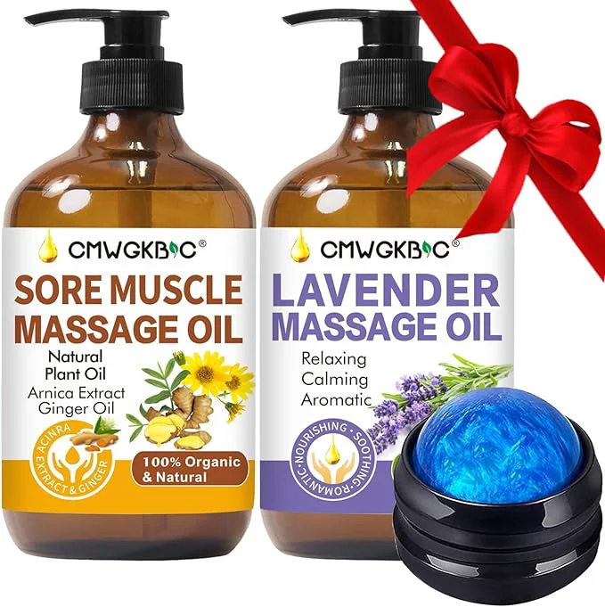 Long-Lasting Massage Oil for Massage Therapy Lymphatic Drainage-Ginger Oil Sore Muscle Reliable