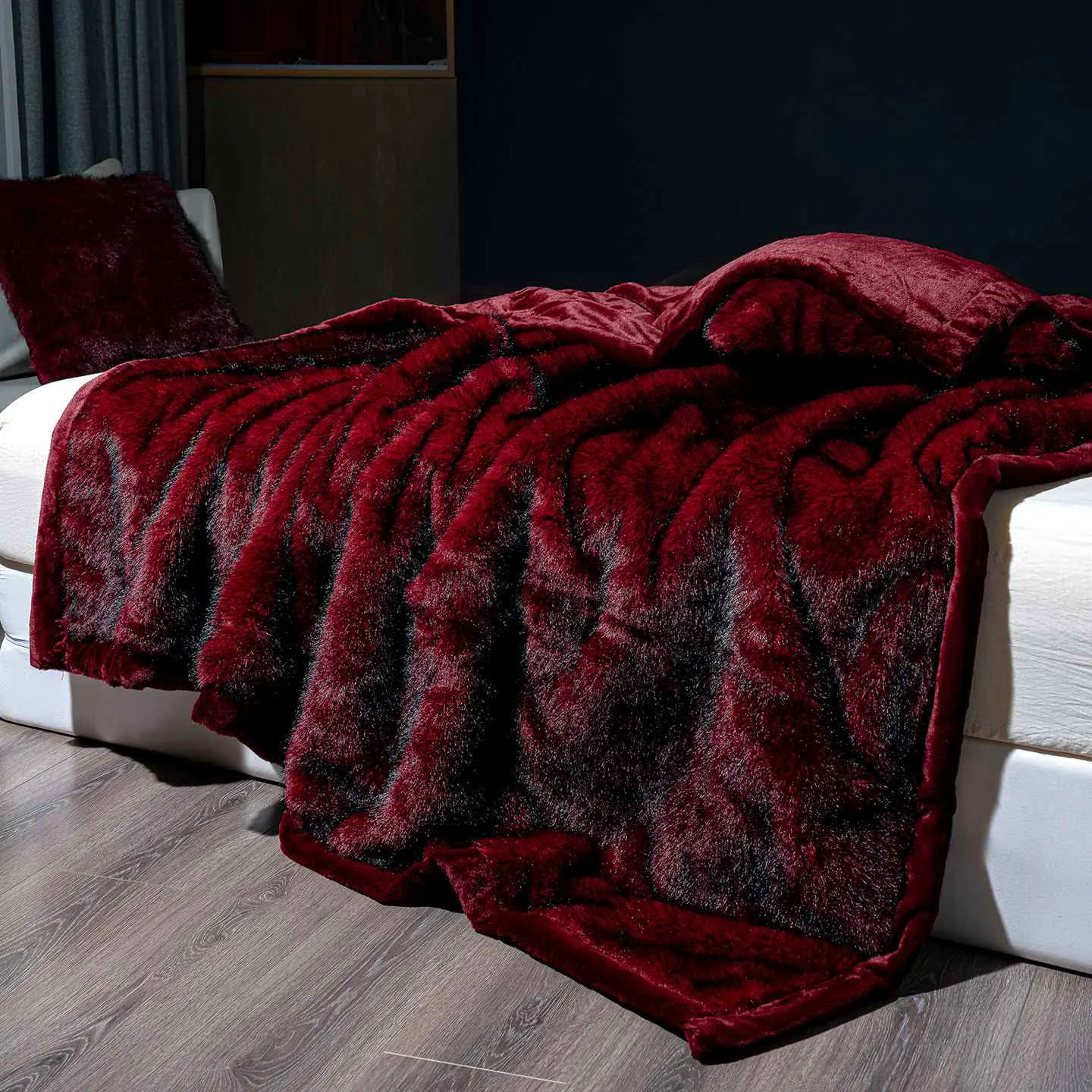 Verified Ownkoti Luxury Faux Fur Plush Blanket Efficient