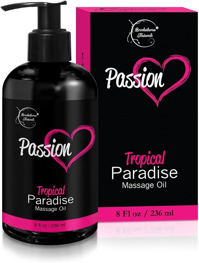 Official Passion Sensual Massage Oil for Date Night Natural Body Oil for Couples Fine Crafted