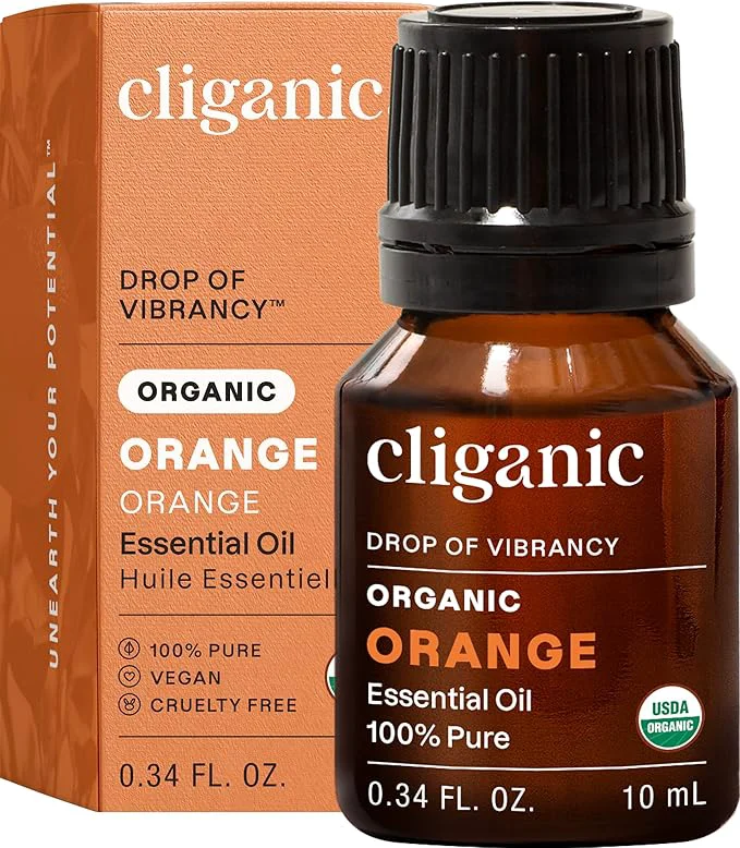 Smooth Cliganic Organic Sweet Orange Essential Oil 10ml High-Performance