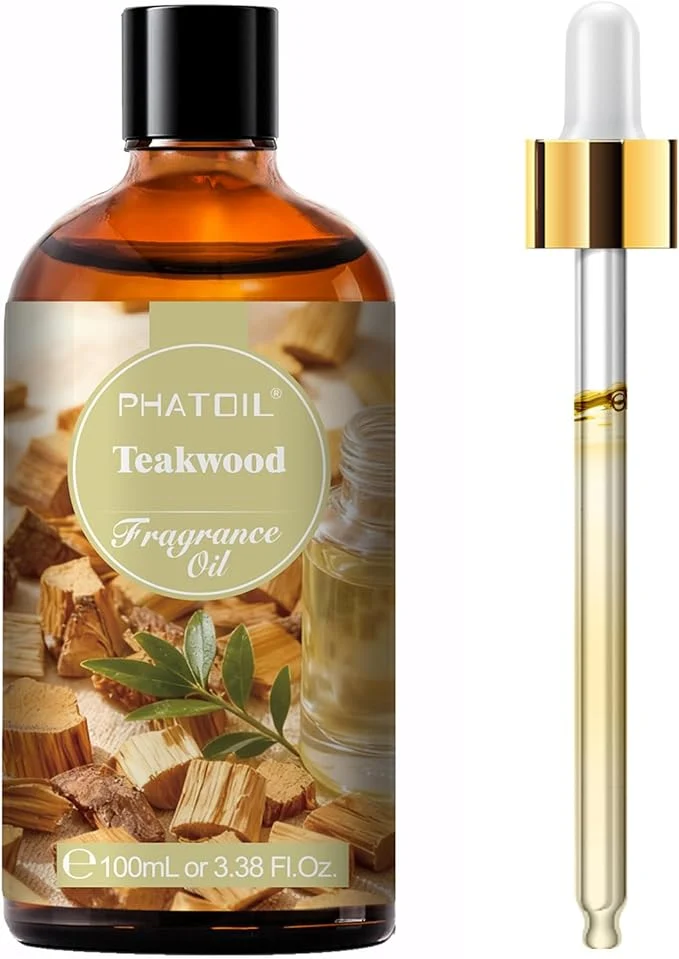 Flexible PHATOIL 3.38FL.OZ Teakwood Fragrance Oils Premium Material