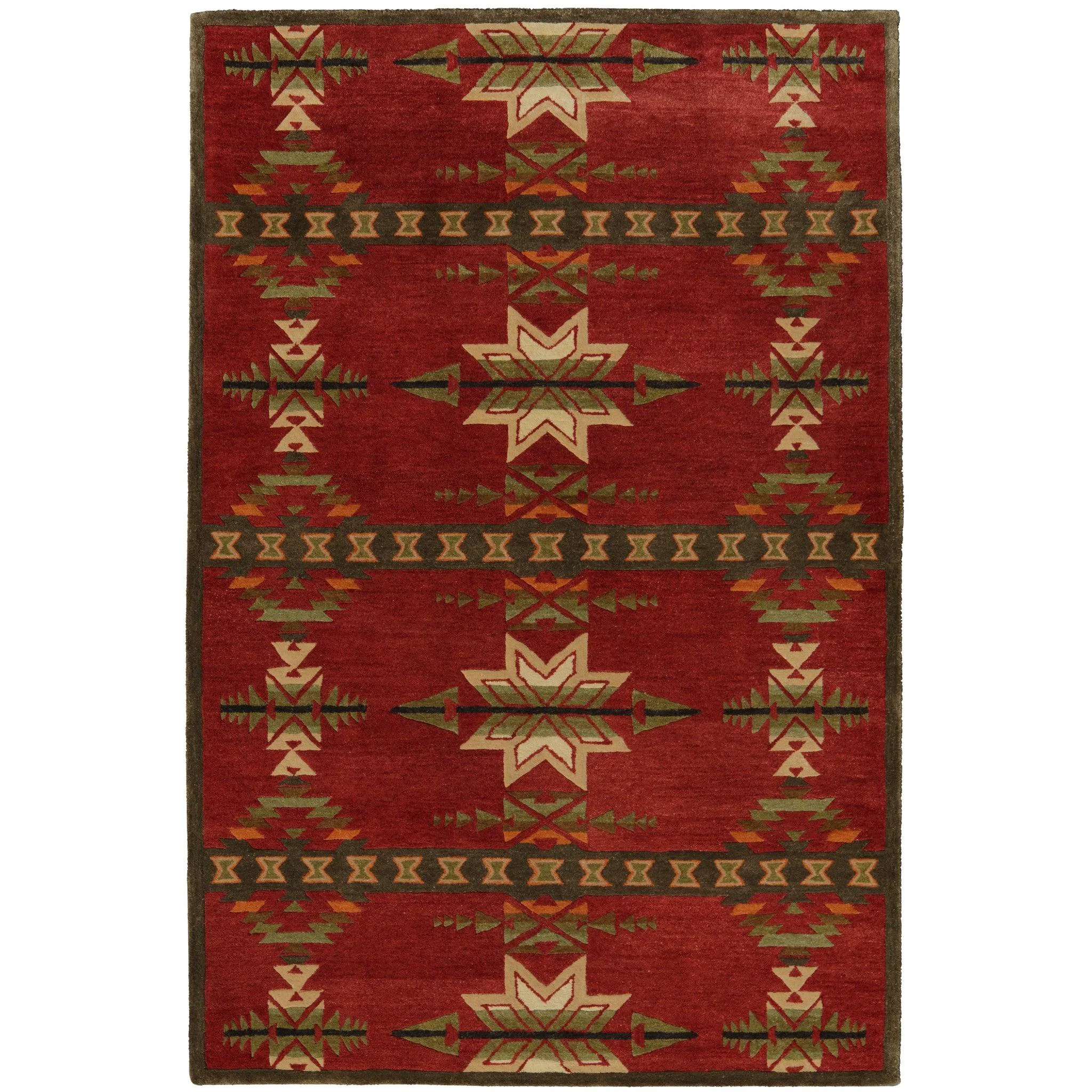 Advanced Pendleton Classic Gatekeeper Red Rug Detailed