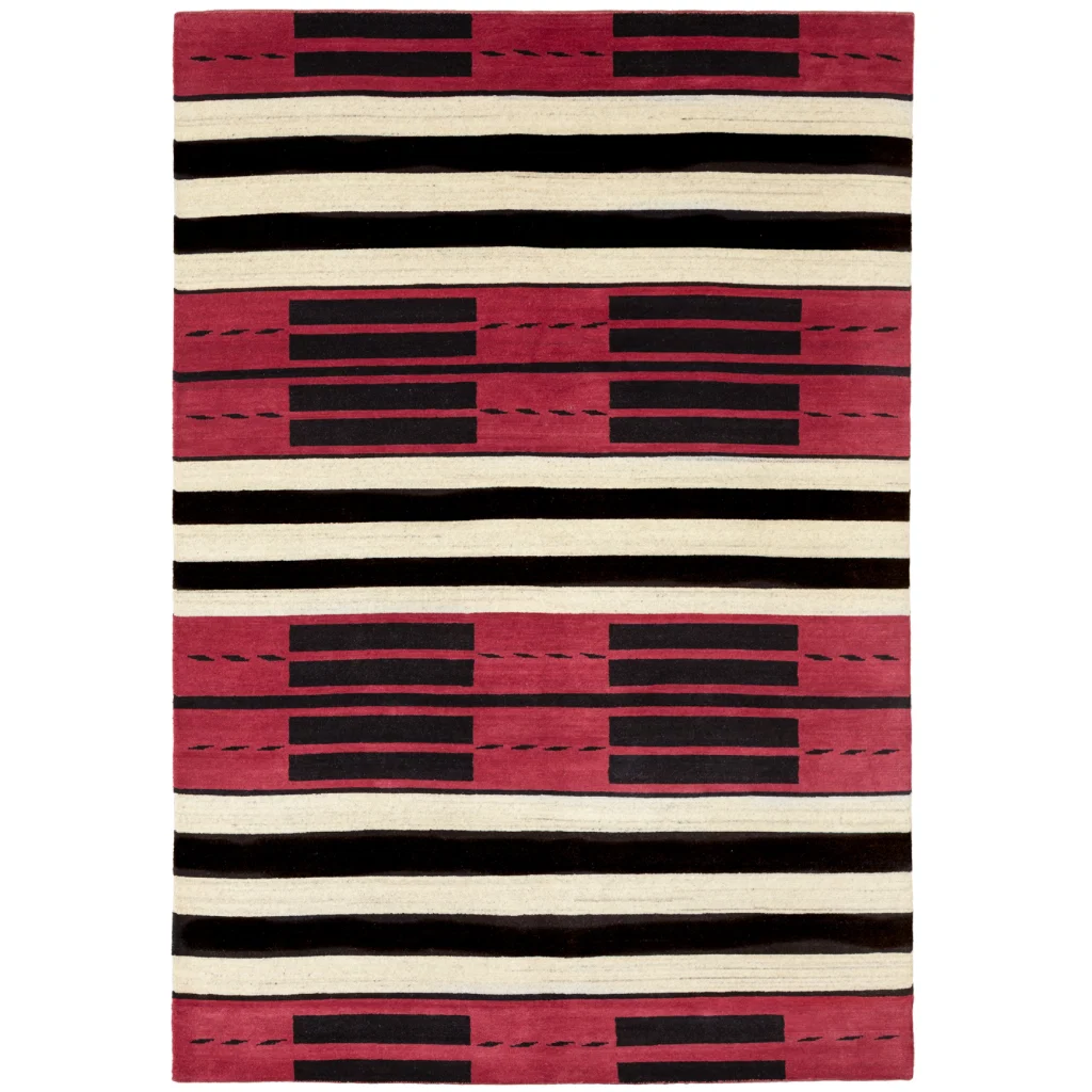 Minimalist Santa Fe Red River Rug Exceptional