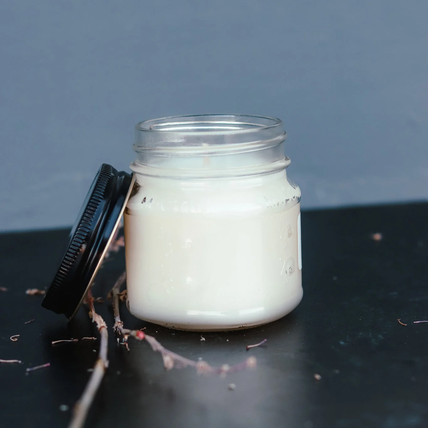 Contemporary 6.5 oz Mason Jar Soy Candle – Fresh Lavender First-Class