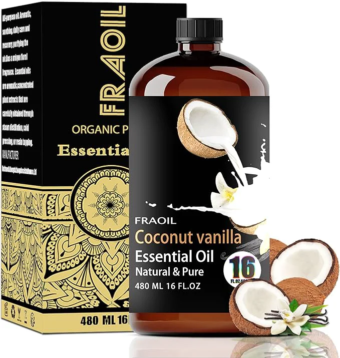Selected Coconut Vanilla Essential Oil Coconut Vanilla Oil 16 Fl Oz 480 ML Practical