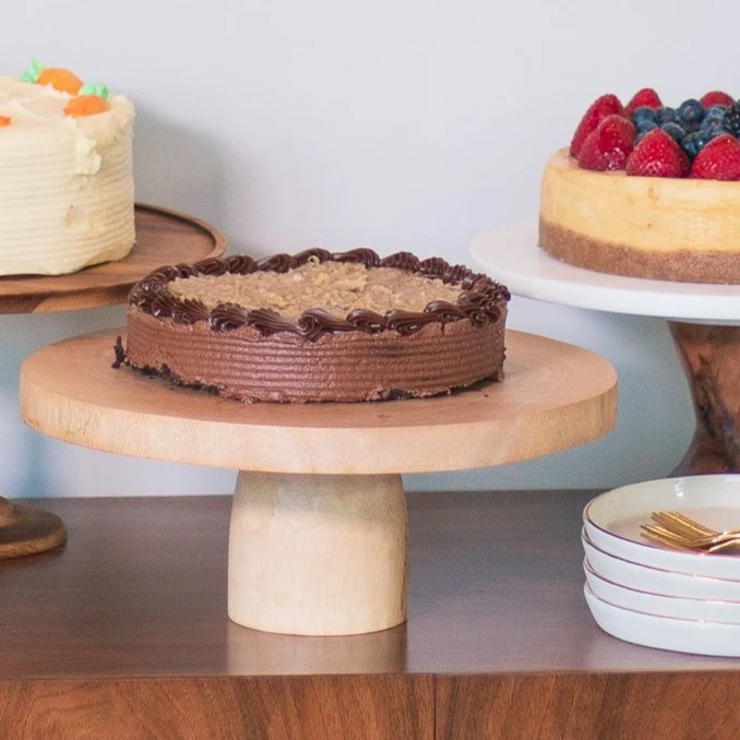 Functional Kiln Mango Wood Cake Stand Pure