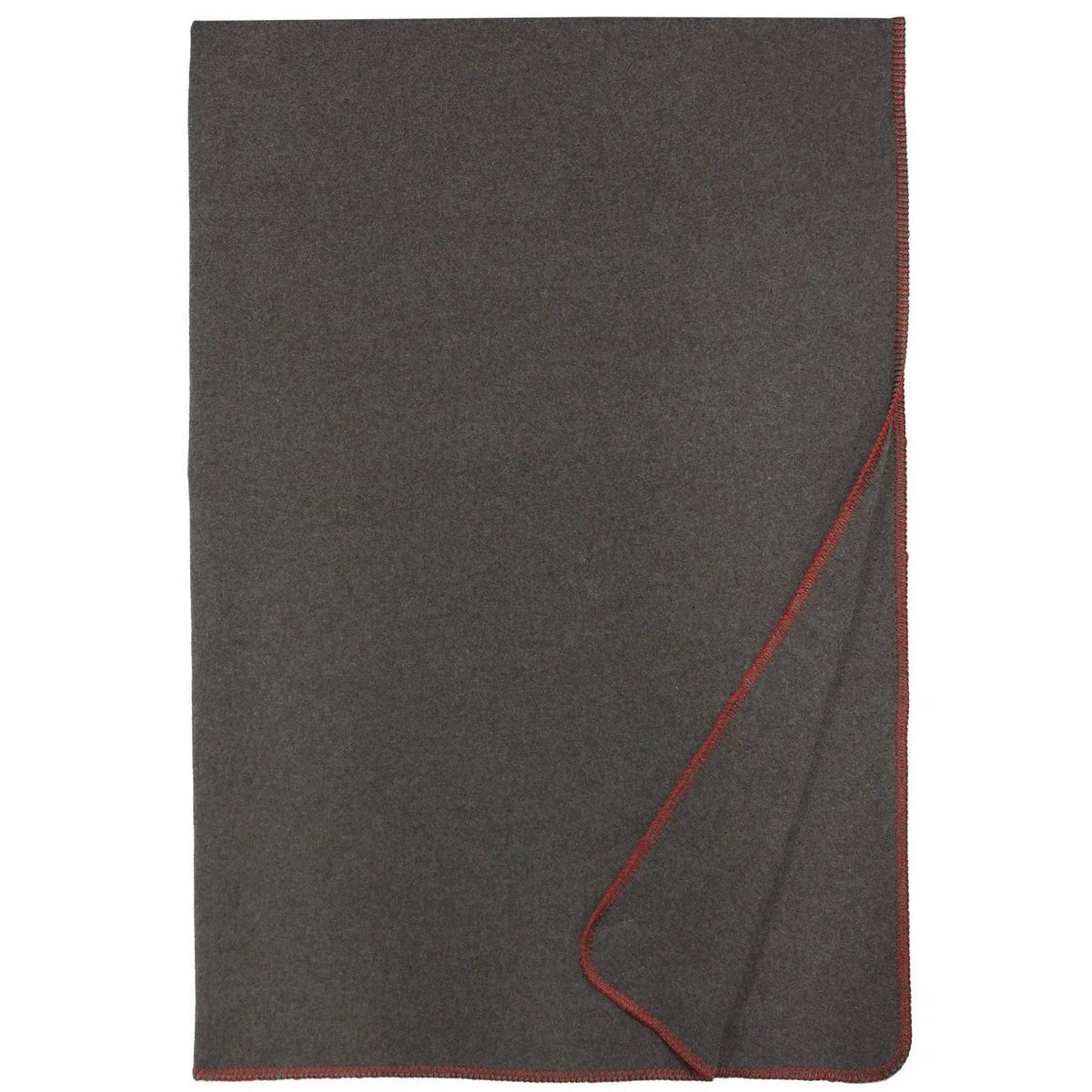 Soft Solid Greystone Throw Red Official