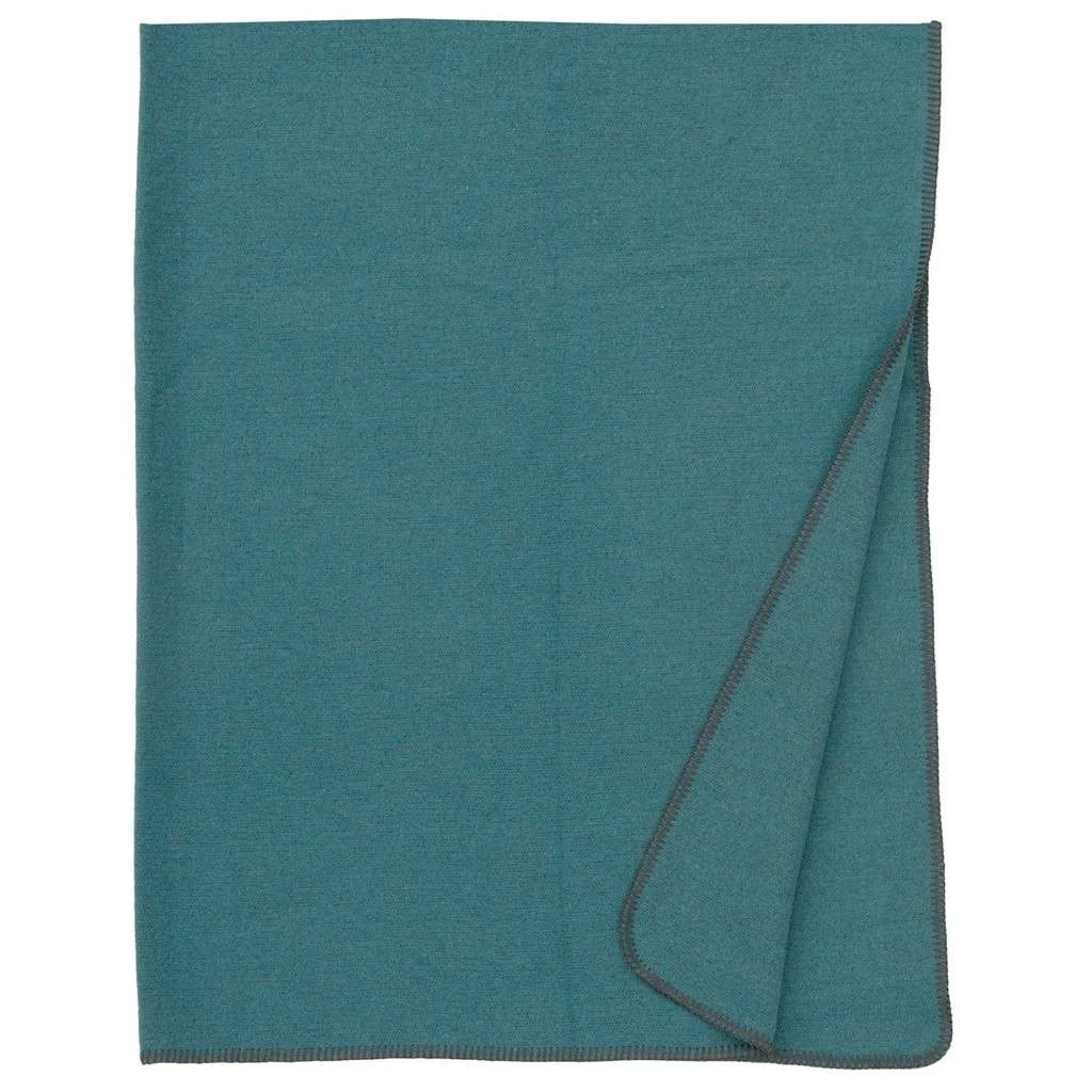 First-Class Solid Turquoise Throw Professional