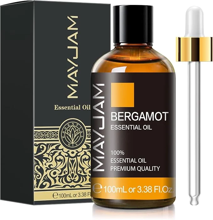 Sophisticated Bergamot Essential Oil MAYJAM Premium Pure Essential Oils 3.38FL.OZ Large High-End