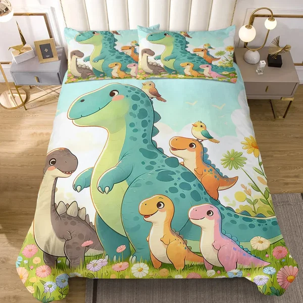 Top-Quality Dinosaur Duvet Cover Authentic