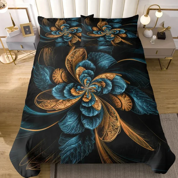Elegant Flower Duvet Cover Smooth