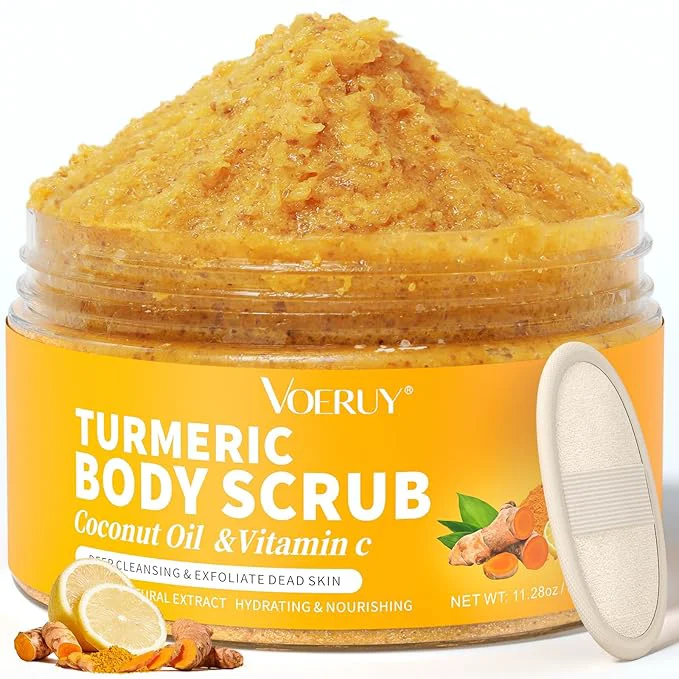 High-End VOERUY Body Scrub Turmeric Exfoliating Body Scrub Solid
