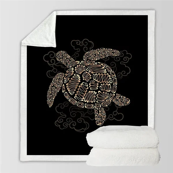 Exclusive Turtles Throw Blanket Luxury