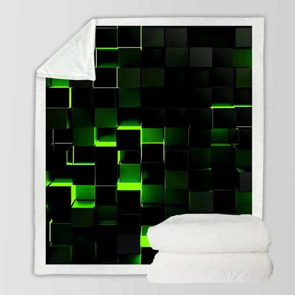 Enhanced Geometric Throw Blanket Quality