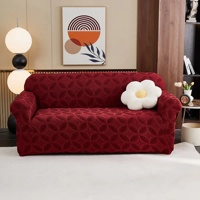 Soft Ownkoti High-Stretch 3D Jacquard Couch Slipcover Professional