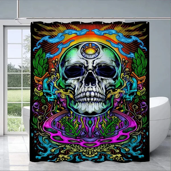 Relaxed Skull Shower Curtain Superior