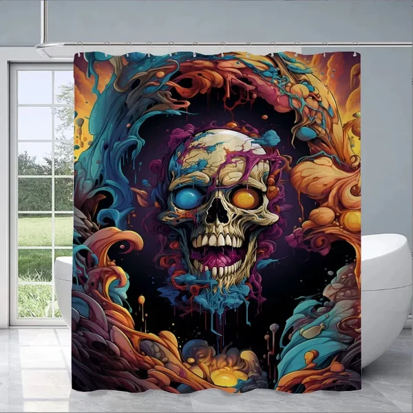 Eco-Friendly Skull Shower Curtain Proven