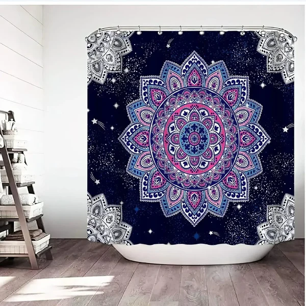 Organic Mandala Shower Curtain Selected