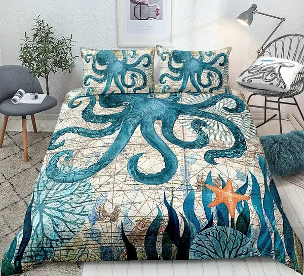 Safe Octopus Duvet Cover Pure