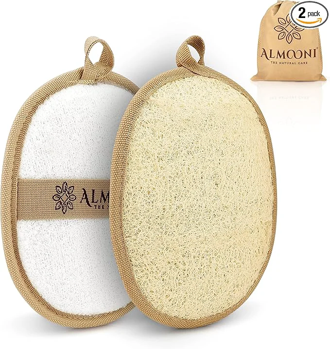 User-Friendly Almooni Natural Loofah Exfoliating Body Scrubber Made Stylish