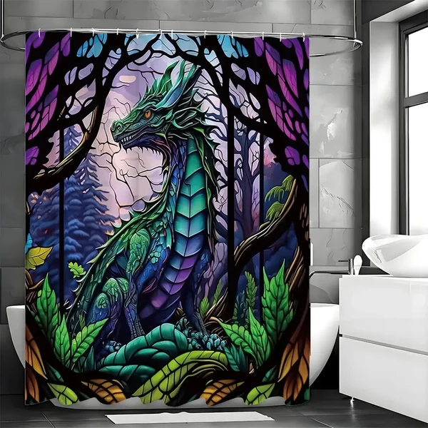 High-End Mystic Dragon Shower Curtain Reliable