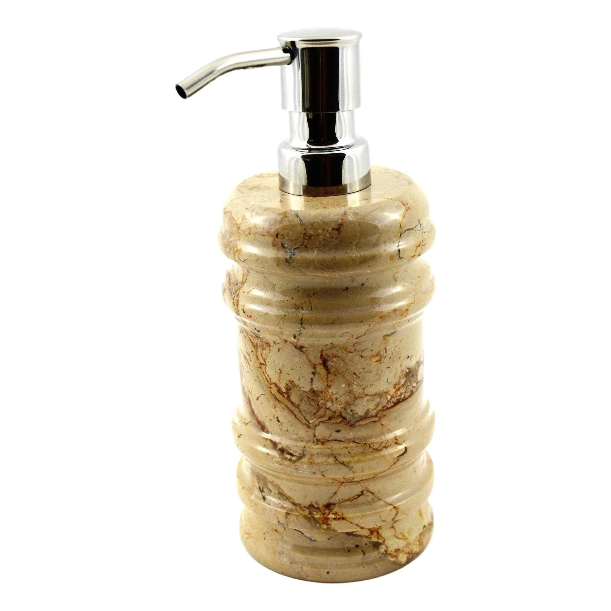 Responsible Soap amp Lotion Dispenser of Sahara Beige Marble – Bengal Collection Crafted