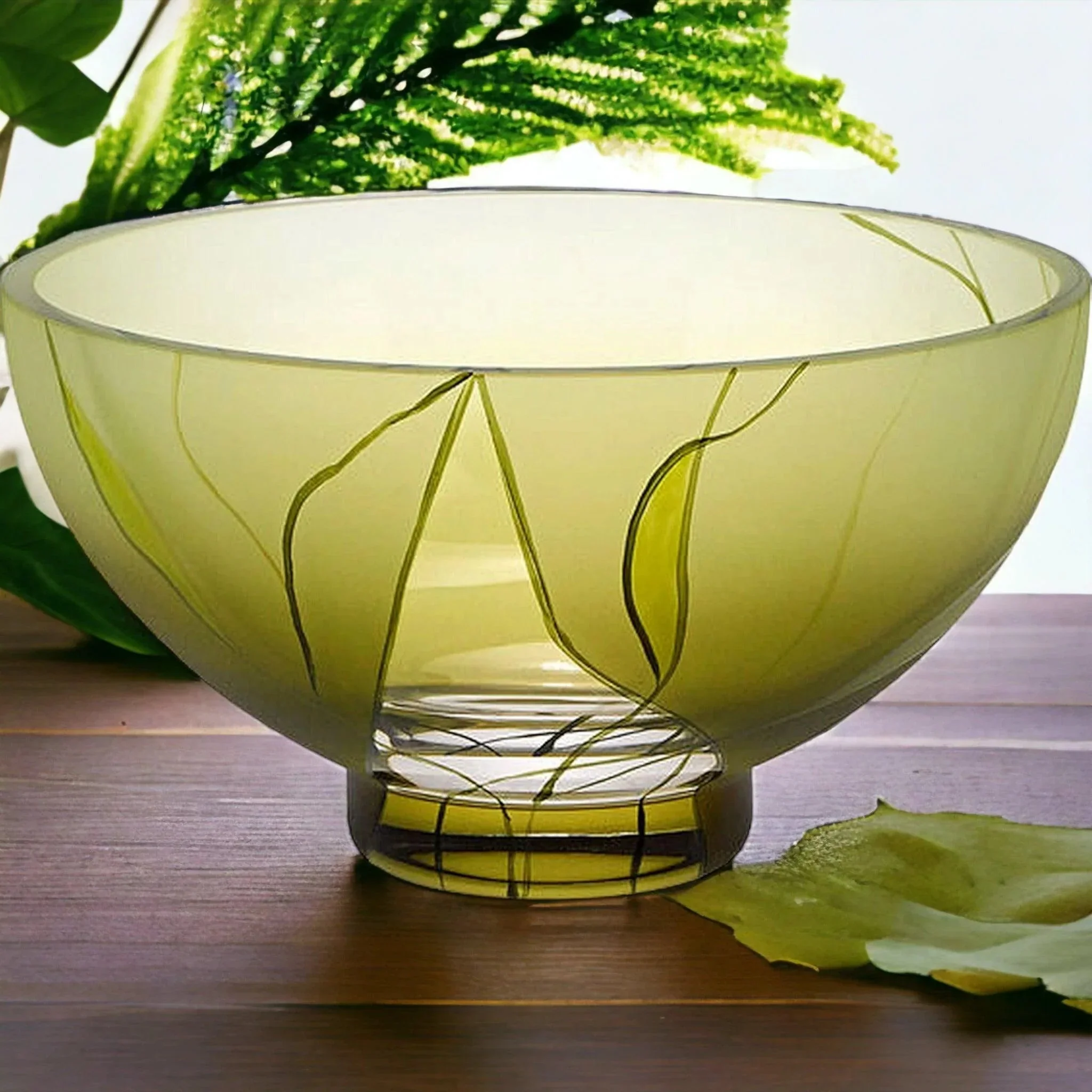 Secure Decorative Fruit Bowl – Evergreen Crystal Glass Fine