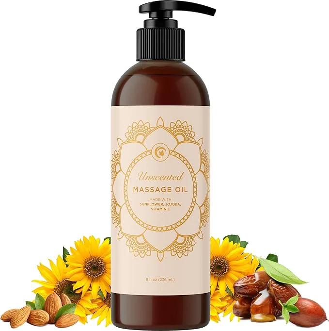 Sophisticated Unscented Massage Oil for Massage Therapy Dependable