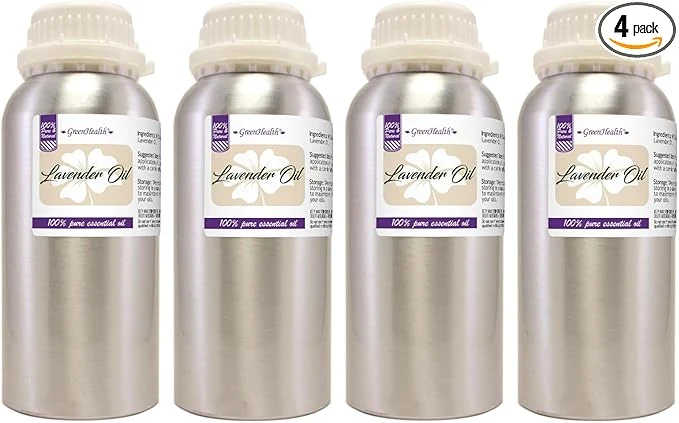 Convenient 2 Bottles – GreenHealth Lavender Essential Oil – 16 fl oz Each – Pure Dependable