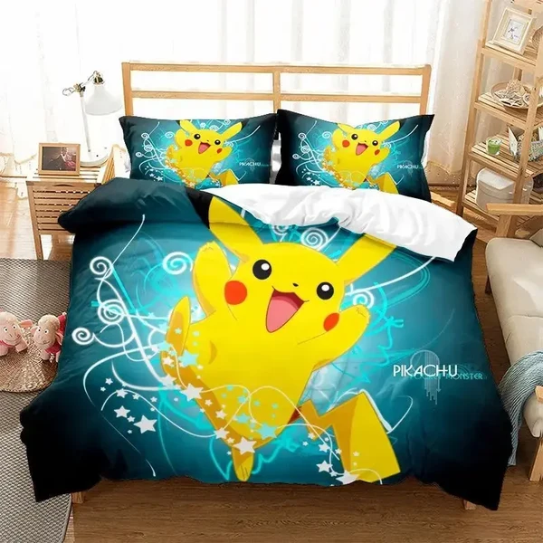 Superior Pikachu Quilt Cover Set Sustainable