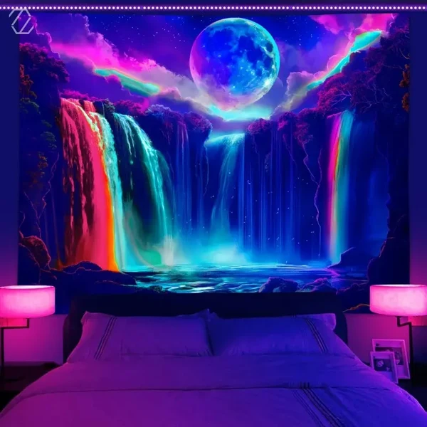 Fast Colorful Waterfall Tapestry Professional