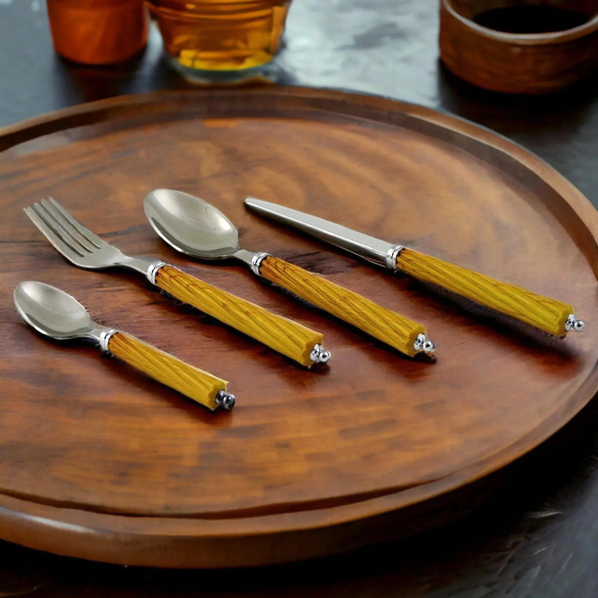 Artisan Flatware Wood Handles Unique