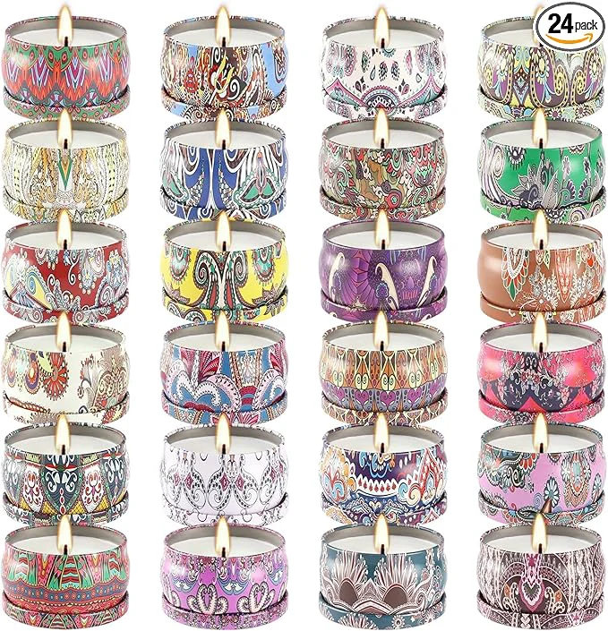 Classic Howemon 24 Pack Scented Candles Set Eco-Friendly