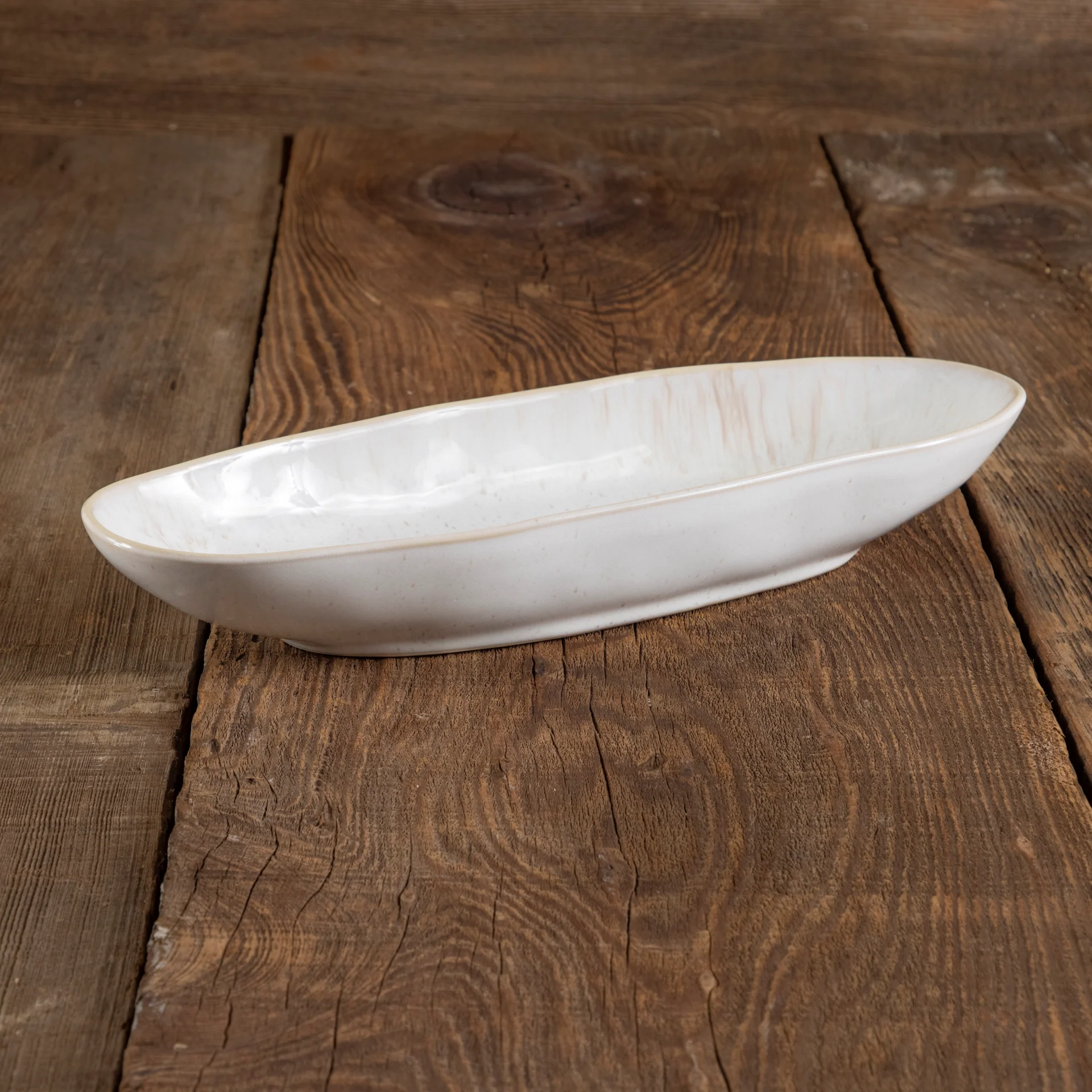 Safe Eivissa Reactive Glaze Oval Platter Small Convenient