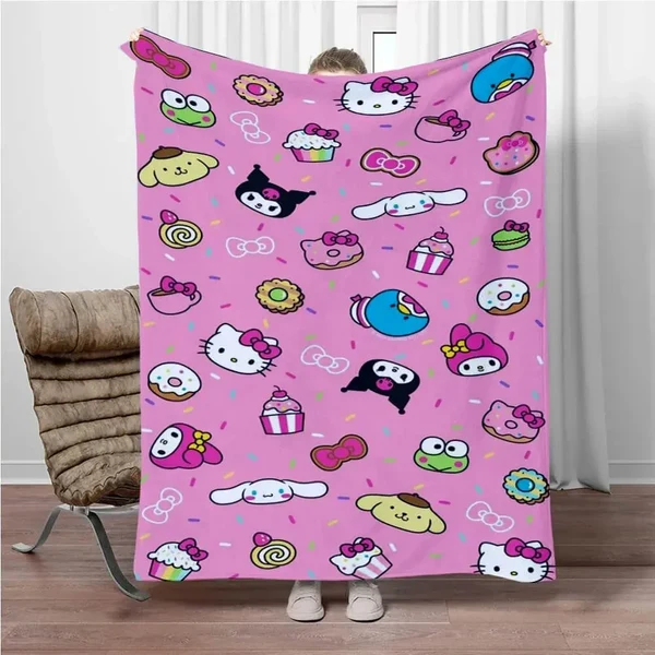 Relaxed Hello Kitty Throw Blanket Advanced
