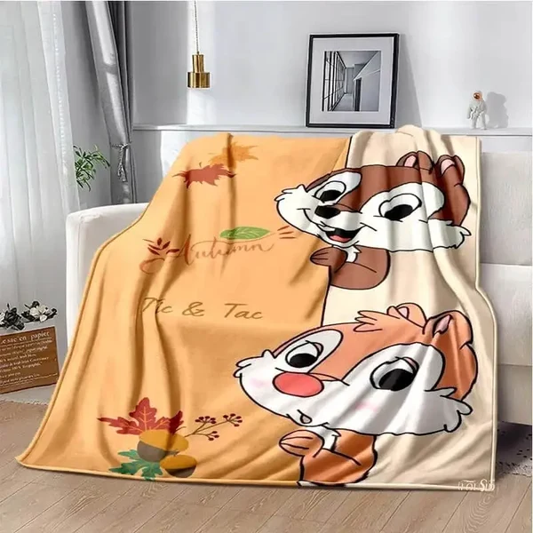 High-End Chip amp Dale Cartoon Throw Blanket Minimalist