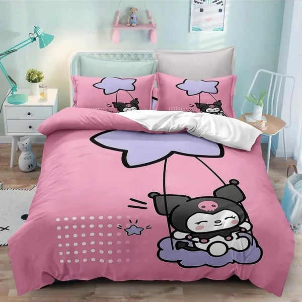 Responsible Sanrio Cartoon Kuromi Duvet Cover Specialty