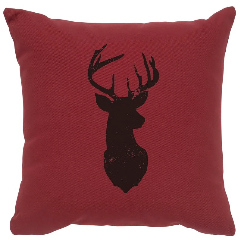 Healthy quot Deer Silhouette quot Image Pillow 16×16 Optimized