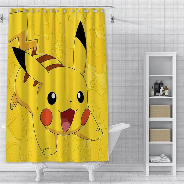 Official Pikachu Shower Curtain Fine