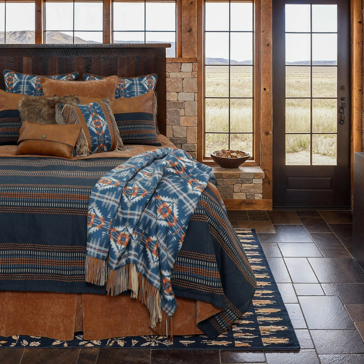Crafted Moreno Midnight Coverlet Minimalist
