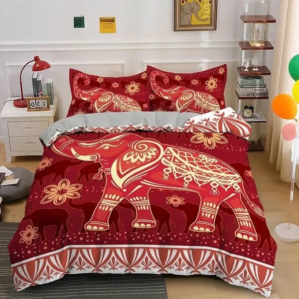 Casual Bohemian Mandala Elephant Doona Cover Elite