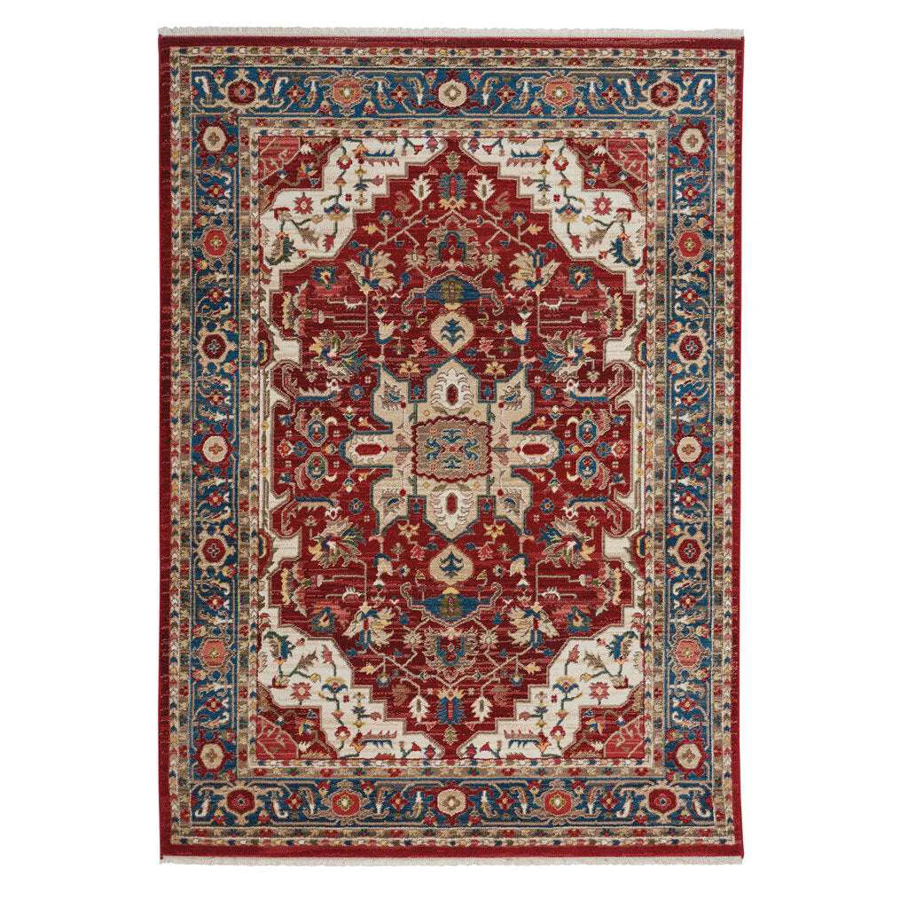 Fashionable Alden Rug – Medallion Classic Red Quality