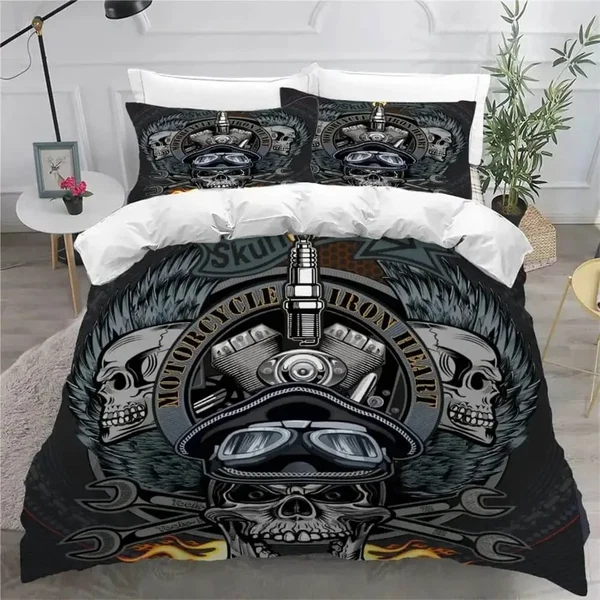 Pure Gothic Skull Bedding Set Proven
