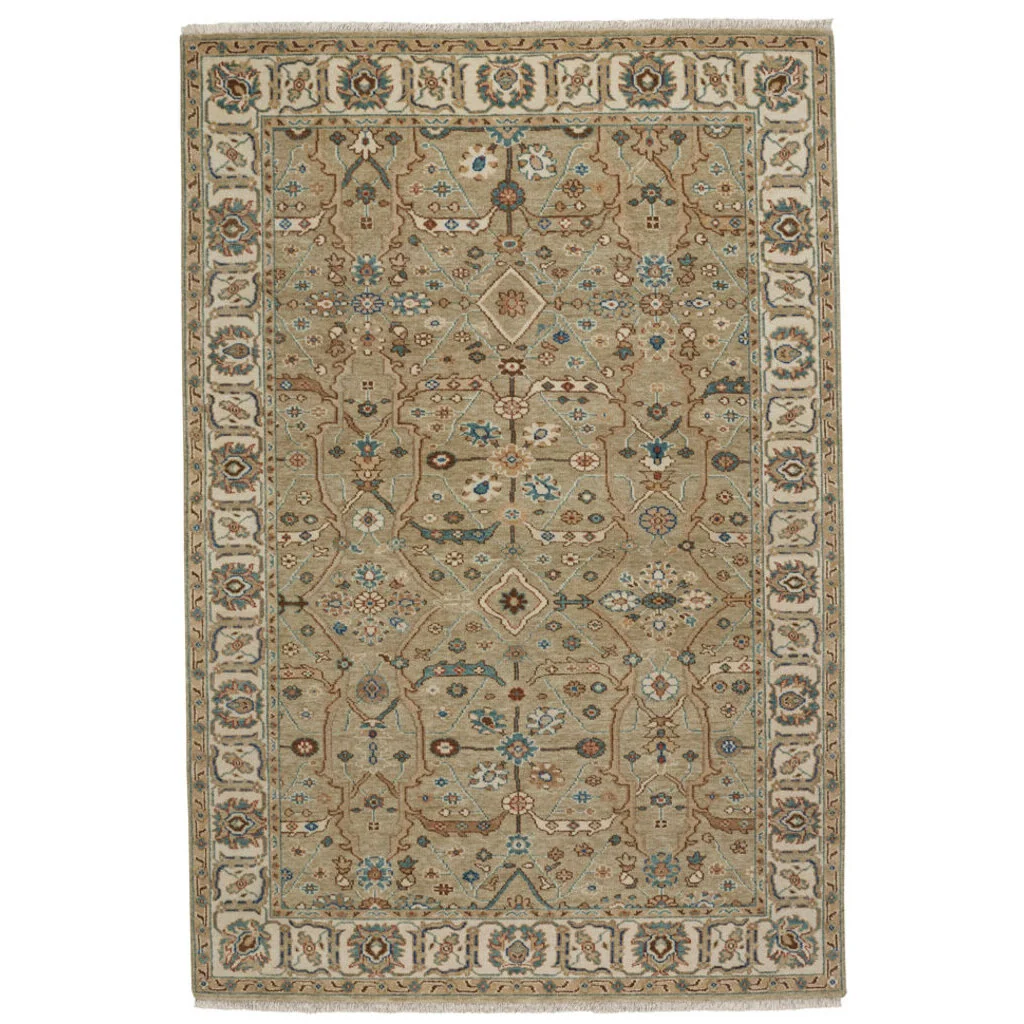 User-Friendly Ashia Sage Ivory Rug Functional