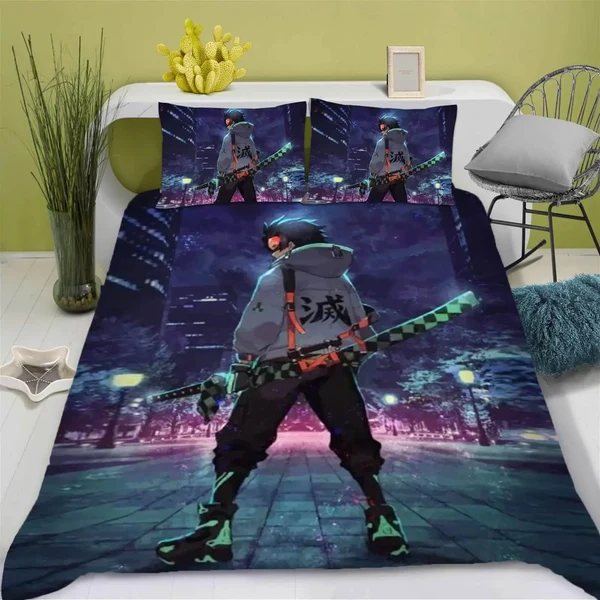 High-End Demon Slayer Anime Tanjiro Kamado Duvet Cover Official