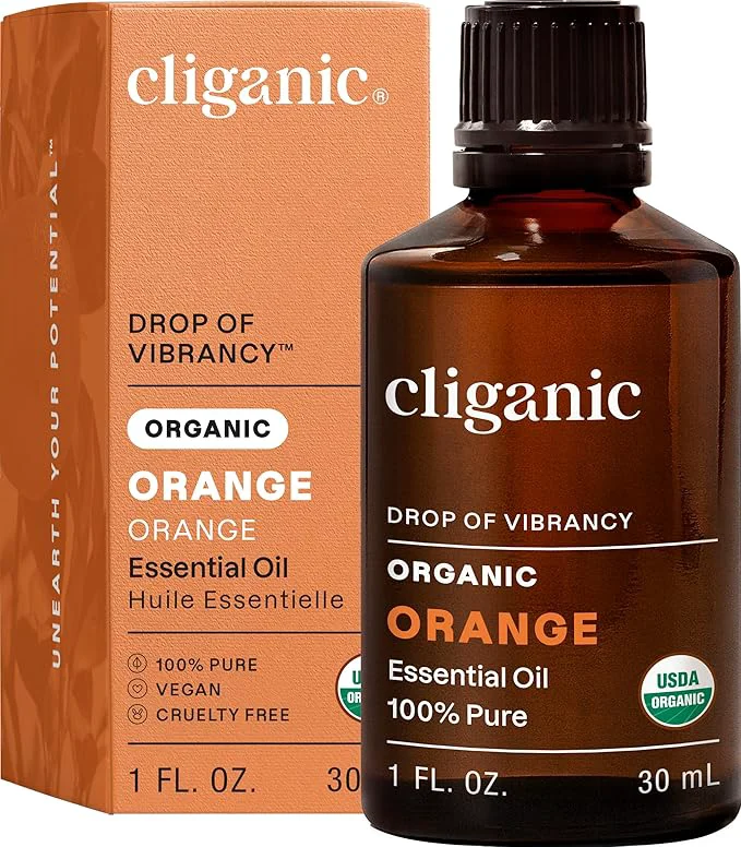 Original Design Cliganic Organic Sweet Orange Essential Oil 1oz World-Class