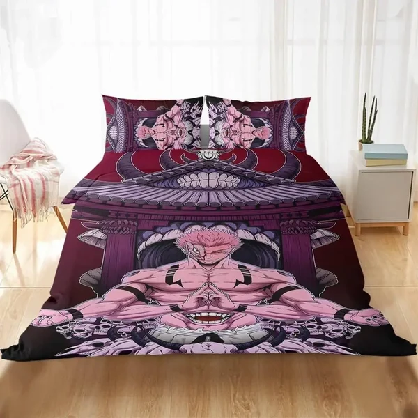 Recyclable Anime Jujutsu Kaisen Ryomen Sukuna Quilt Cover Durable