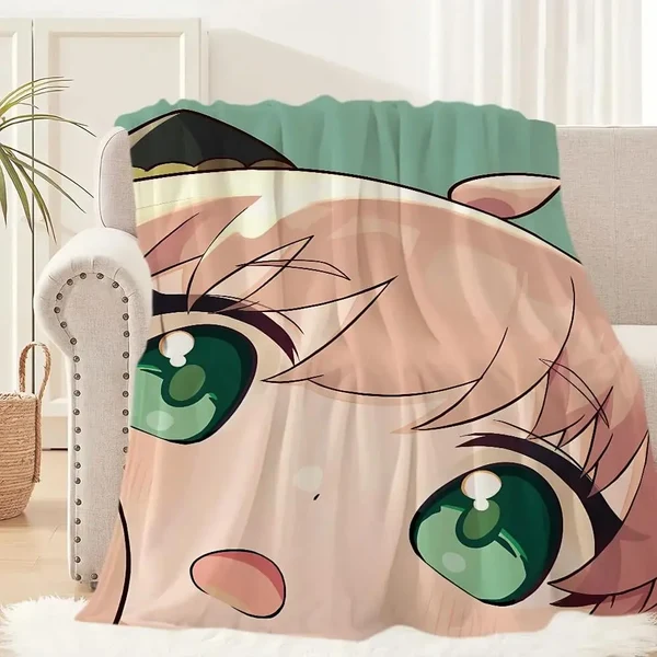Exclusive Anime Spy X Family Anya Forger Throw Blanket Trusted